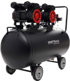 Compresor fără ulei KraftDele KD1387, 100L, 2 x 1500W, 8 bar, debit 290 L/min, pentru atelier, service și garaj - Img 4