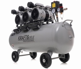 Compresor fără ulei KraftDele KD1397, rezervor 100L, 3 x 1500W, 8 bar, pentru atelier, service și uz casnic - Img 7