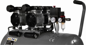Compresor fără ulei KraftDele KD1398, rezervor 100L, 2 x 1500W, 8 bar, 230V, pentru atelier, garaj și utilizare gospodărească - Img 4