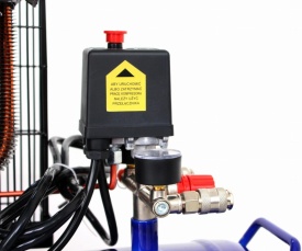 Compresor oleiat KraftDele 100L, 2 pistoane, 230V, 3.0 kW, 480 l/min, 8 bar, model KD4054 pentru atelier și aplicații pneumatice - Img 10