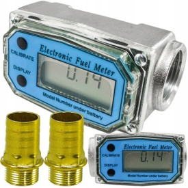 Contor electronic LCD 3/4 pentru pompă de combustibil MaxRom, debitmetru universal pentru motorină, benzină și kerosen - Img 11