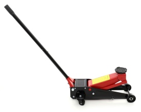 Cric auto hidraulic tip crocodil 3T KraftDele KD389, ridicare 135-495 mm, cu roți metalice și mâner pliabil - Img 2