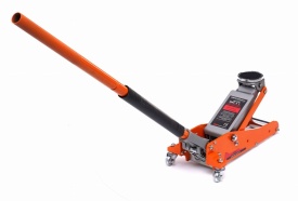 Cric hidraulic auto low profile 2T KraftDele KD1375, ridicare 85-355 mm, cu roți și pedală de ridicare rapidă - Img 6