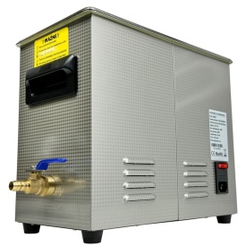 Cuva de curățare cu ultrasunete Mar-Pol 6,5L, 40 kHz, 180W, cu încălzire 200W și timer, pentru piese și componente - Img 9