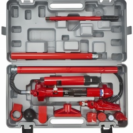 Depărtător hidraulic 10T KraftDele KD327 cu pompă separată, extensii și accesorii, pentru tinichigerie și service auto - Img 3