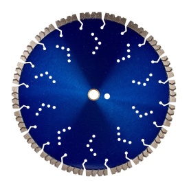 Disc diamantat Mar-Pol RAPID 350 mm, alezaj 25,4/20 mm, segment 15 mm, pentru beton, cărămidă și materiale de construcții - Img 5