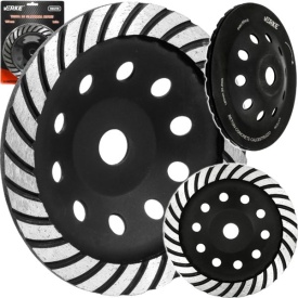 Disc diamantat turbo VERKE 180 mm pentru șlefuirea betonului, pietrei, cărămizii și suprafețelor dure - Img 9