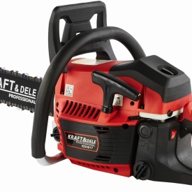 Drujbă pe benzină KraftDele KD5017, 5,9 CP, lamă 45 cm, pornire ușoară EASY START pentru tăiere lemn și lucrări solicitante - Img 5