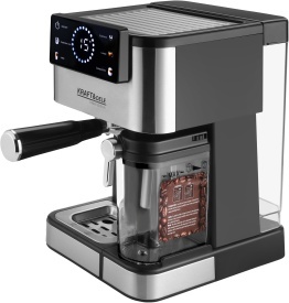 Espressor manual KraftDele KD4292, 1500W, 20 bar, ecran LCD, panou tactil, 5 programe, spumare lapte - Img 6