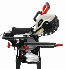 Fierăstrău circular de banc tip pendular KraftDele KD3010 cu laser, bază metalică și disc 250 mm pentru tăieri în lemn - Img 7