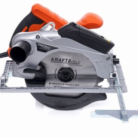 Fierăstrău circular manual KraftDele KD1713, 2800W, disc 190 mm, laser de ghidare, tăiere până la 67 mm