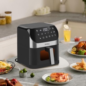 Friteuză cu aer cald fără ulei KraftDele KD4108, 6L, 2000W, display LED, 10 programe, temperatură reglabilă 80-200°C - Img 7