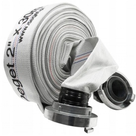Furtun pentru apă murdară tip pompieri 2 țoli, 30 m, cu cuple rapide din aluminiu, pentru pompe submersibile și motopompe MaxRom V60132 - Img 1