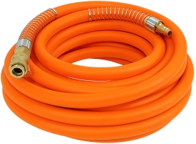 Furtun pneumatic pentru compresor MaxRom 12x17 mm, 15 m, din cauciuc, cu cuple rapide Euro, 20 bar lucru, 60 bar maxim - Img 2
