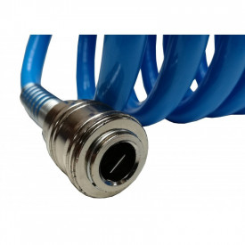 Furtun spiralat conectori aer comprimat din PU 12x8mm 15m VERKE V81354 - Img 3