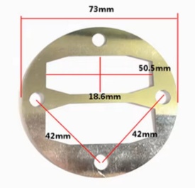 Garnitura din aluminiu pentru cap compresor de aer diametru 72mm CH029