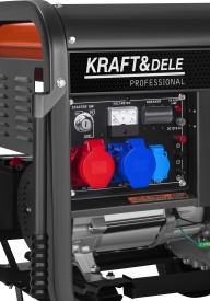 Generator de curent diesel trifazat KraftDele KD3248, 6 kW nominal / 7 kW maxim, 230V/400V, pornire electrică și manuală - Img 8