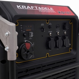 Generator de curent inverter KraftDele KD187 8 kW, sinus pur, pornire electrică, roți transport și alimentare stabilă - Img 6