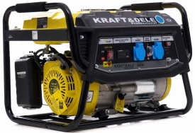 Generator de curent monofazat KraftDele KD149, 3500W, 230V/12V, afișaj LCD, motor 4 timpi, pentru uz casnic și profesional - Img 2