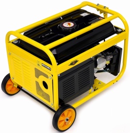 Generator de curent pe benzină KraftDele KD125, 3800 W, 230 V + 12 V, motor 4 timpi, cu roți și mâner pentru transport - Img 8
