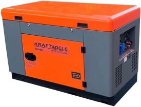 Generator electric monofazat diesel KraftDele KD198, 14 kW nominal / 15,5 kW maxim, pornire electrică, AVR - Img 2