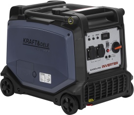 Generator inverter KraftDele KD3435 4 kW, 230V, benzină, pornire electrică și manuală, carcasă insonorizată - Img 2