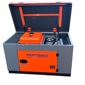Generator monofazat diesel KraftDele KD197, 12 kW putere nominală, 13 kW maxim, AVR, pornire electrică, 230V - Img 3