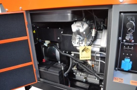 Generator profesional trifazic DIESEL KraftDele KD153 – 14/15,5 kW, 230V/400V, Pornire electrică, 2 cilindri, AVR, Bobinaj 100% cupru, Autonomie 9h - Img 3