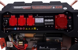 Generator Profesional Trifazic KraftDele KD163 – 3500W, 230V/380V/12V, Pornire Electrică – Putere Reală cu Bobinaj din Cupru pentru Control Total - Img 11