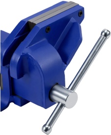 Imadău de banc KraftDele KD5994, 100 mm, din fontă, cu fălci din oțel și prindere pentru banc de lucru - Img 10