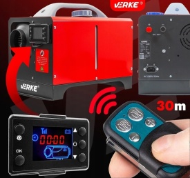Încălzitor cu ulei sau motorină tip Sirocou Webasco 8 kW 230V/12V cu cameră de ardere închisă VERKE V80060 – Kraft&Dele