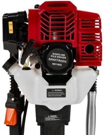Kafar spalină KraftDele KD11923, 50J, 1,9 kW, pentru bătut stâlpi și piloți de până la 100 mm, cu inele reductoare - Img 6