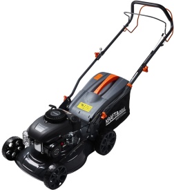 Kosiarka spalinowa cu autopropulsie KraftDele KD5084, 8 KM, lățime tăiere 400 mm, reglaj 25-75 mm, coș 45 L