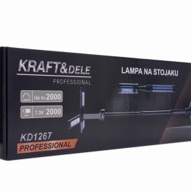 Lampă LED pe stativ KraftDele KD1267, 2000 lm, acumulator 4000 mAh, înălțime reglabilă până la 1460 mm - Img 10