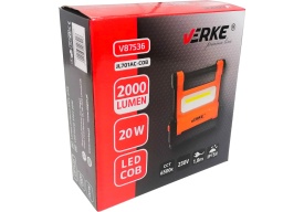 Lampă proiector LED COB 20W 230V MaxRom V87536, 2000 lm, suport reglabil 180°, protecție IP54, pentru atelier, garaj și șantier - Img 9
