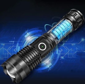 Lanternă LED din aluminiu 1300 lm cu acumulator 4000 mAh MaxRom, autonomie extinsă și rază de iluminare până la 190 m - Img 12