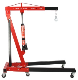Macara tip girafă atelier 2T MAR-POL M80405-1 pliabilă, pompă rapidă, include balansier 750kg, 6 roți metalice - Img 6