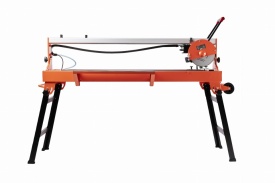 Masă de tăiat plăci ceramice, gresie sau piatră electrică KraftDele KD1372 – 2200W, 1200mm lungime, disc 230mm, tăiere 45mm, unghi 0-45°, apă/răcire, IP54 - Img 2