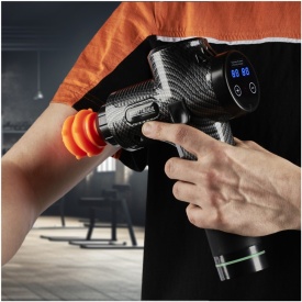 Masajer muscular cu percuție KraftDele KD3081, 125W, 9 capete, 30 trepte de viteză, ecran LCD, fără fir - Img 12