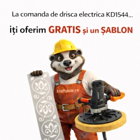 Masina de slefuit pereti 1050W 370mm 110 rpm KraftDele KD1544