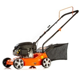 Mașină de tuns gazon pe benzină DEMON 40 cm cu coș colector, carcasă compozit și reglaj înălțime, model M88099 - Img 7