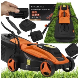 Mașină de tuns iarba cu acumulator KraftDele KD5410, 20V, baterie 6Ah, coș colector 30L, reglaj tăiere 25-65 mm - Img 2