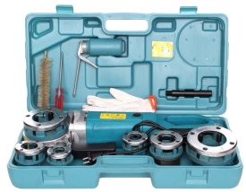 Mașină electrică de filetat țevi KraftDele EC592, 1800W, set 6 capete, pentru lucrări de instalații și atelier