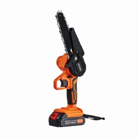 Mini fierăstrău cu lanț cu acumulator KraftDele KD10626, 6 inch, 21V, 2 baterii, valiză transport