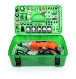 Mini polizor multifuncțional KraftDele 170W KD10281 cu 218 accesorii pentru șlefuire, gravare, găurire și lustruire - Img 2