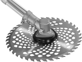 Motocoasă pe roți pe benzină KraftDele KD5188, 5,2 CP, cu cap fir, disc vidia și perie pentru curățarea rosturilor - Img 11