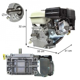 Motor cu ardere interna 7CP GX160 170F B-GX160RR20 – Kraft&Dele