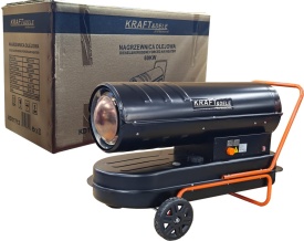 Nagrzewnică olej pe motorină 60 kW KraftDele KD11712 cu termostat și afișaj digital, pentru hale și spații mari - Img 5