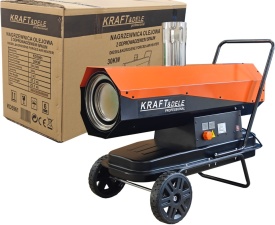 Nagrzewnică pe motorină 30 kW KraftDele KD5961, încălzire directă pentru hală, atelier, depozit și șantier - Img 4