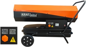 Nagrzewnică pe motorină KraftDele KD5960, 60 kW, cu termostat, ventilator și rezervor 38 L pentru hale, ateliere și șantiere - Img 4